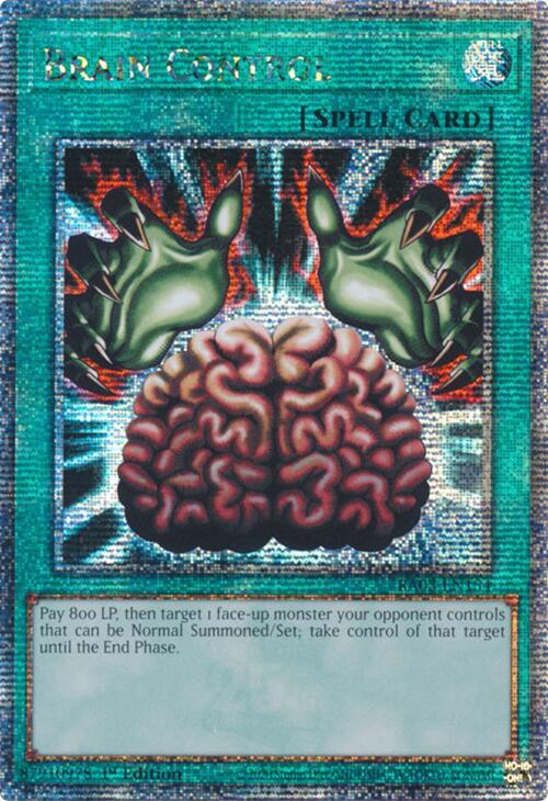 Brain Control (Quarter Century Secret Rare) RA03-EN154 card from Quarter Century Bonanza