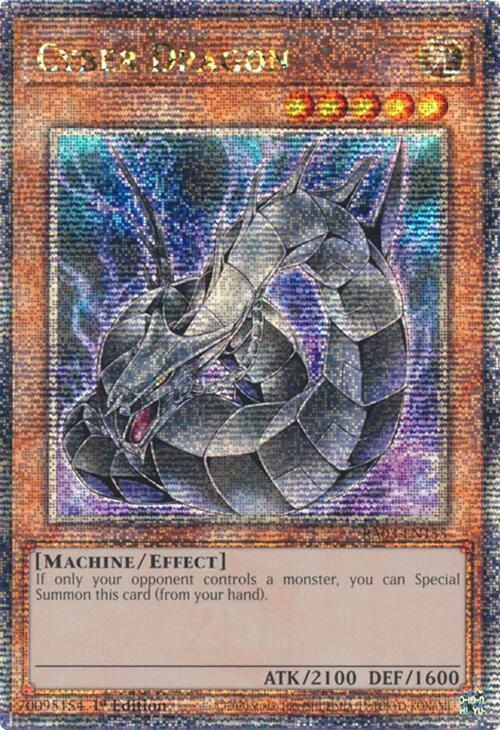 Cyber Dragon (Quarter Century Secret Rare) RA03-EN155 card from Quarter Century Bonanza