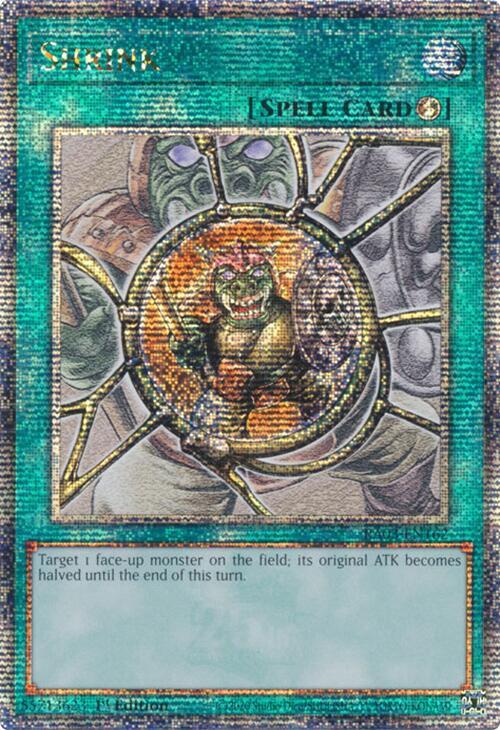 Shrink (Quarter Century Secret Rare) RA03-EN162 card from Quarter Century Bonanza