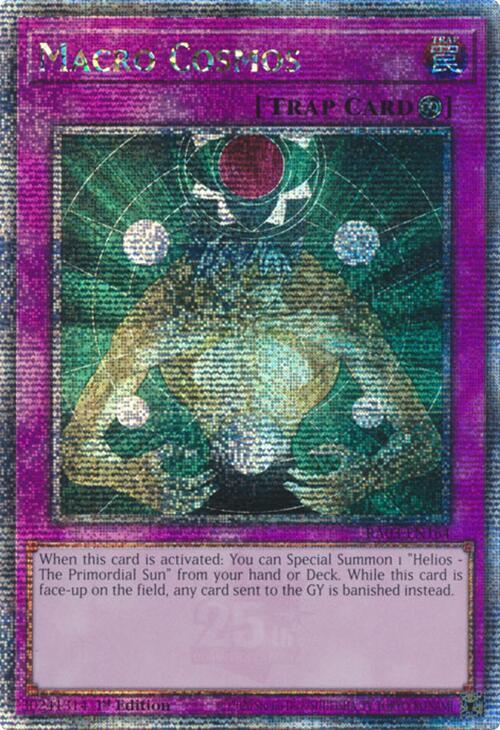 Macro Cosmos (Quarter Century Secret Rare) RA03-EN164 card from Quarter Century Bonanza