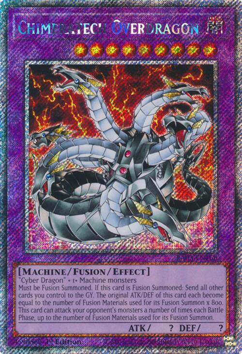 Chimeratech Overdragon (Platinum Secret Rare) RA03-EN166 card from Quarter Century Bonanza