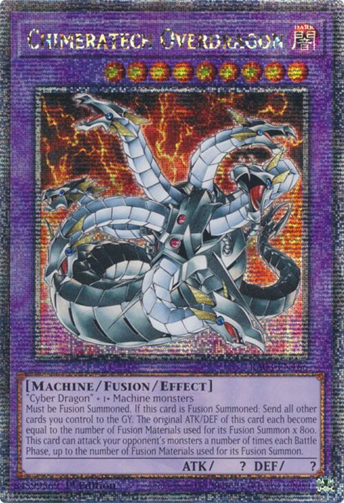 Chimeratech Overdragon (Quarter Century Secret Rare) RA03-EN166 card from Quarter Century Bonanza