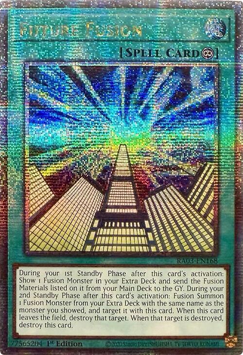 Future Fusion (Quarter Century Secret Rare) RA03-EN168 card from Quarter Century Bonanza