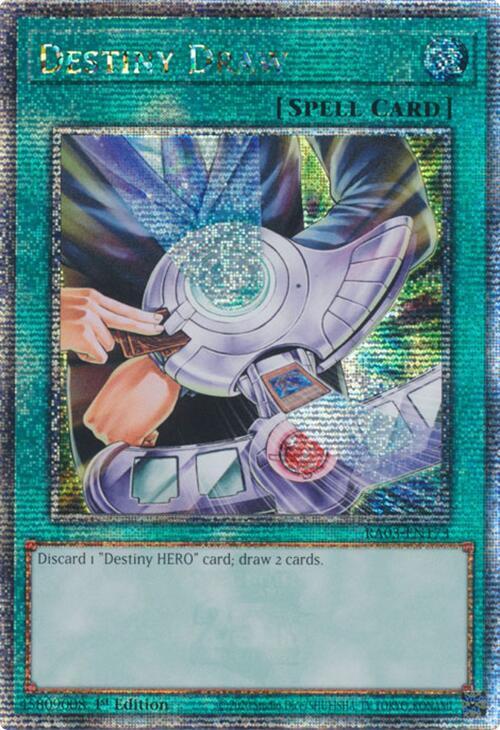 Destiny Draw (Quarter Century Secret Rare) RA03-EN173 card from Quarter Century Bonanza