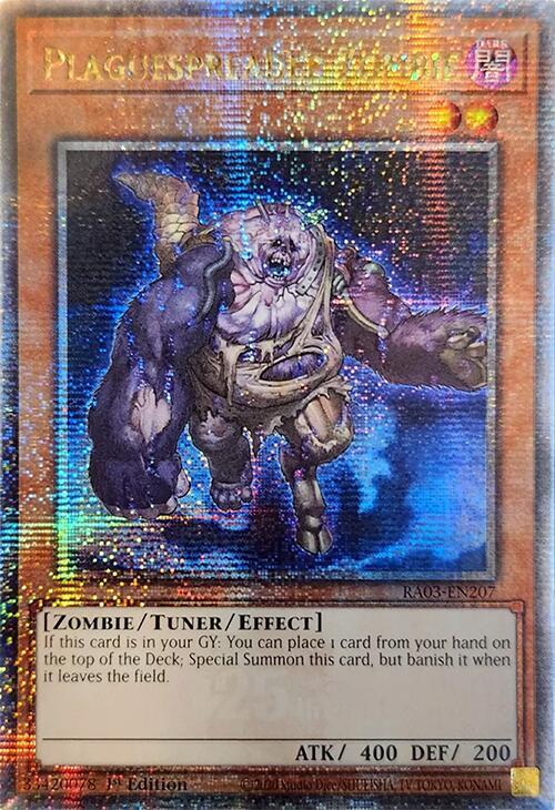Plaguespreader Zombie (Quarter Century Secret Rare) RA03-EN207 card from Quarter Century Bonanza