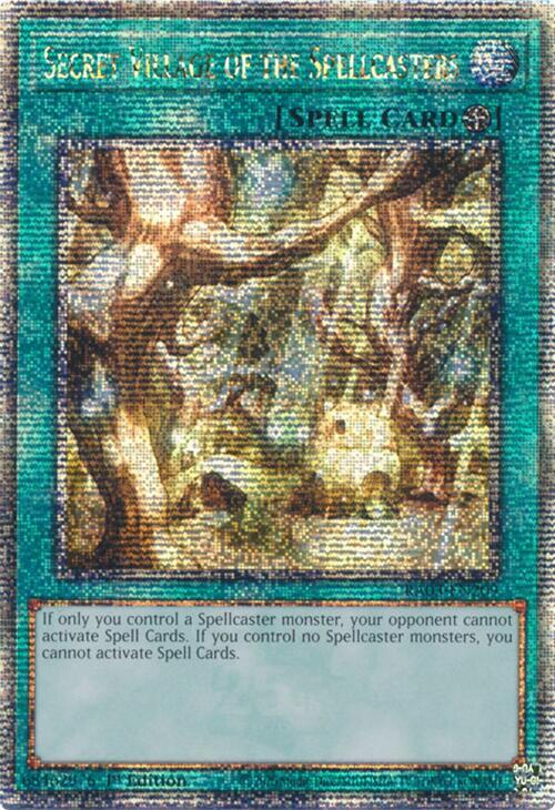 Secret Village of the Spellcasters (Quarter Century Secret Rare) RA03-EN209 card from Quarter Century Bonanza