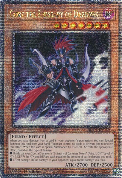 Gorz the Emissary of Darkness (Quarter Century Secret Rare) RA03-EN210 card from Quarter Century Bonanza