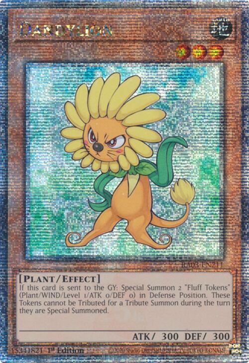 Dandylion (Quarter Century Secret Rare) RA03-EN211 card from Quarter Century Bonanza