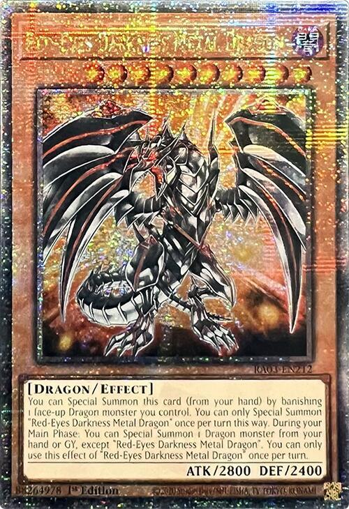 Red-Eyes Darkness Metal Dragon (Quarter Century Secret Rare) RA03-EN212 card from Quarter Century Bonanza