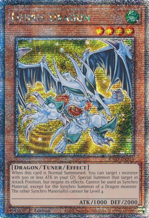 Debris Dragon (Quarter Century Secret Rare) RA03-EN214 card from Quarter Century Bonanza