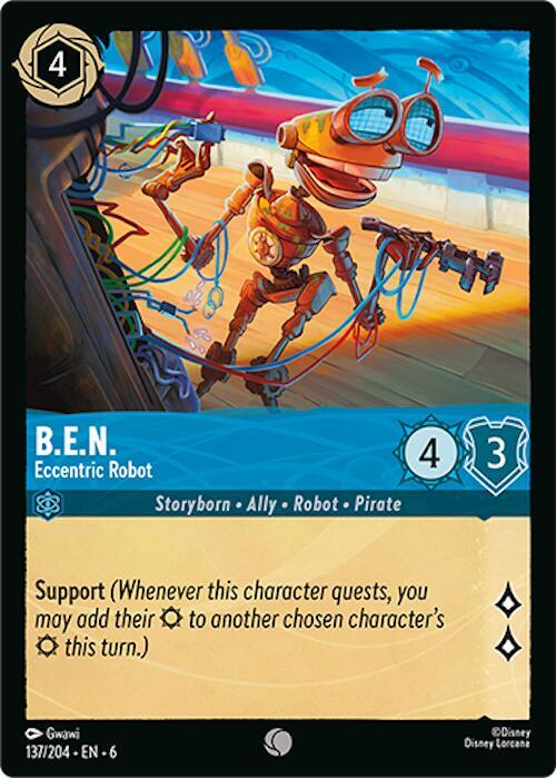 B.E.N. - Eccentric Robot 137/204 card from Azurite Sea