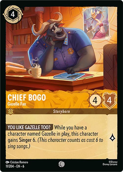 Chief Bogo - Gazelle Fan 11/204 card from Azurite Sea
