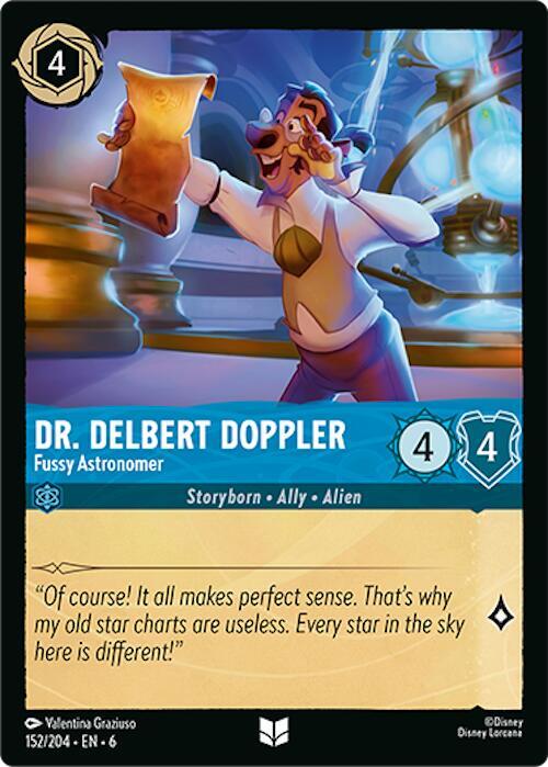Dr. Delbert Doppler - Fussy Astronomer 152/204 card from Azurite Sea