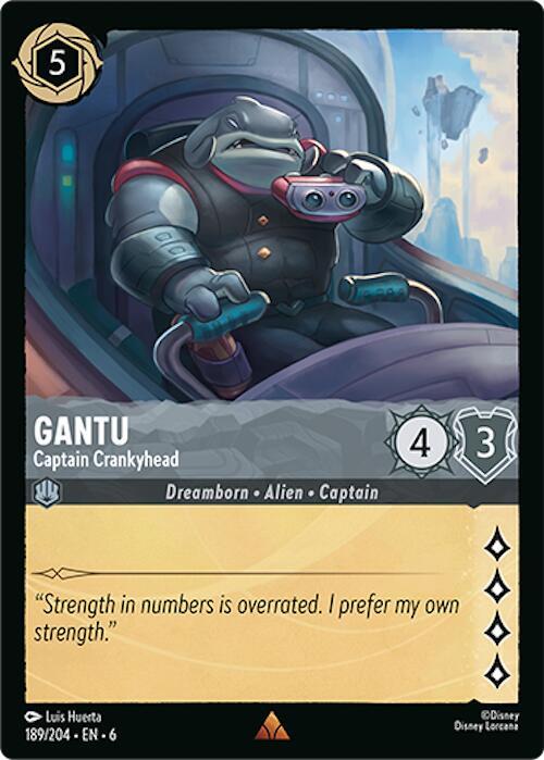 Gantu - Captain Crankyhead 189/204 card from Azurite Sea