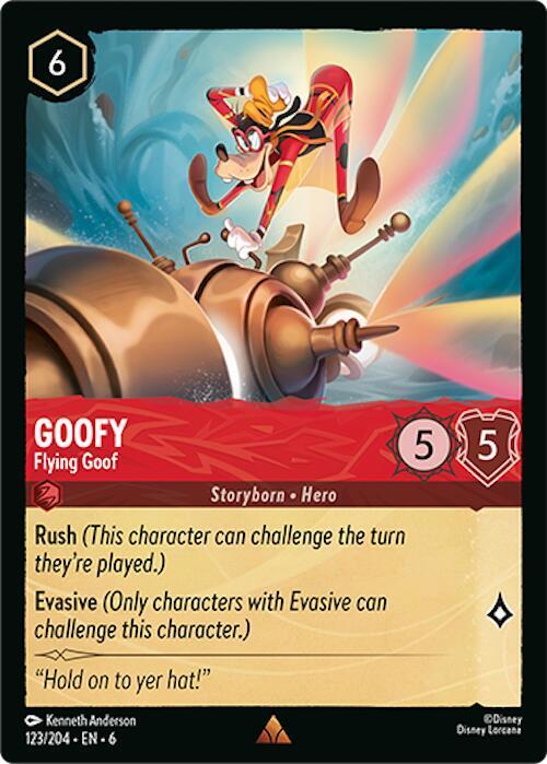 Goofy - Flying Goof 123/204 card from Azurite Sea