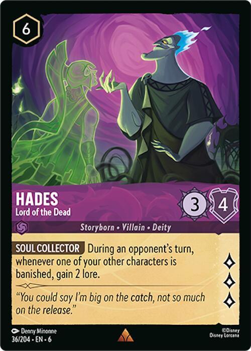 Hades - Lord of the Dead 36/204 card from Azurite Sea