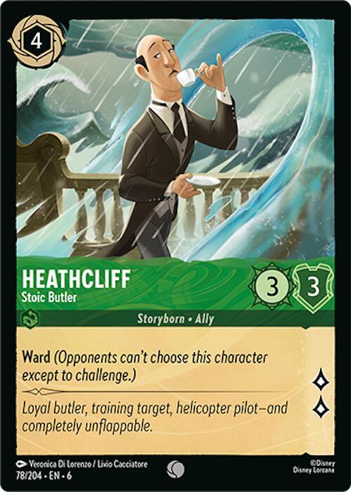 Heathcliff - Stoic Butler 78/204 card from Azurite Sea
