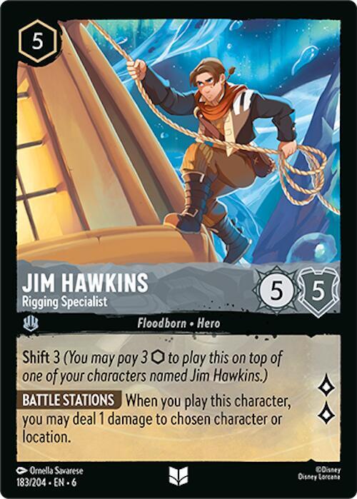 Jim Hawkins - Rigging Specialist 183/204 card from Azurite Sea