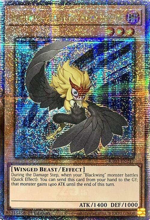 Blackwing - Kalut the Moon Shadow (Quarter Century Secret Rare) RA03-EN217 card from Quarter Century Bonanza