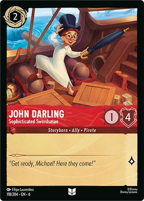 John Darling - Sophisticated Swordsman 118/204 card from Azurite Sea