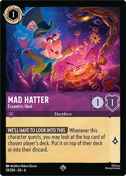 Mad Hatter - Eccentric Host 59/204 card from Azurite Sea