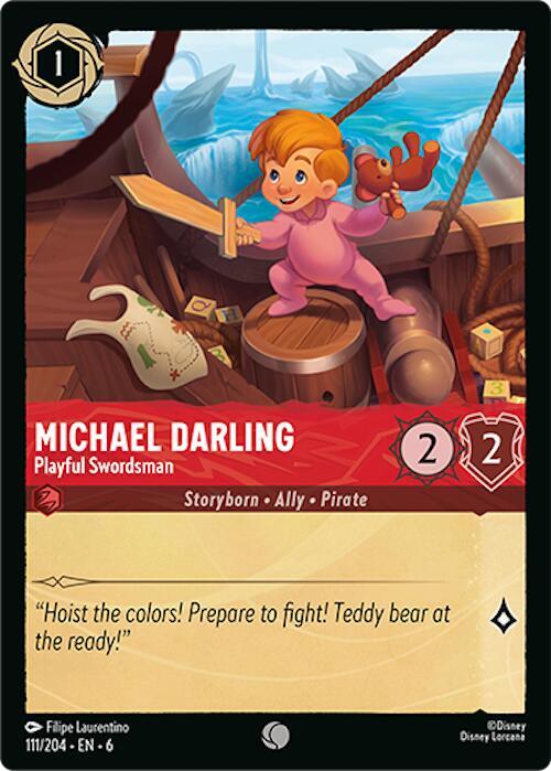 Michael Darling - Playful Swordsman 111/204 card from Azurite Sea