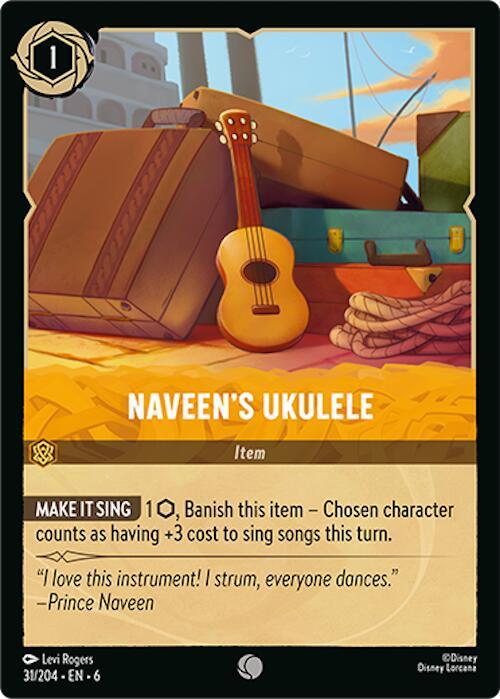 Naveen's Ukulele 31/204 card from Azurite Sea