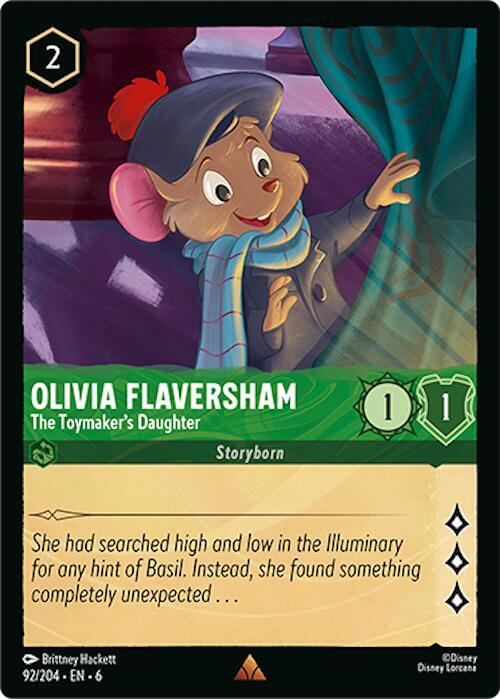 Olivia Flaversham - The Toymaker's Daughter 92/204 card from Azurite Sea