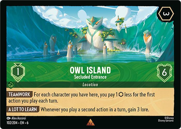 Owl Island - Secluded Entrance 102/204 card from Azurite Sea