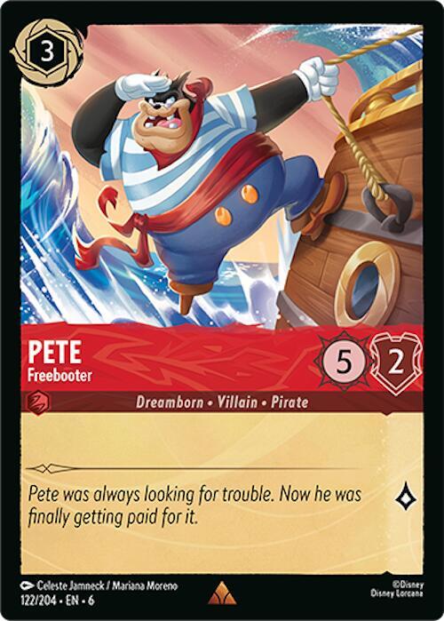 Pete - Freebooter 122/204 card from Azurite Sea