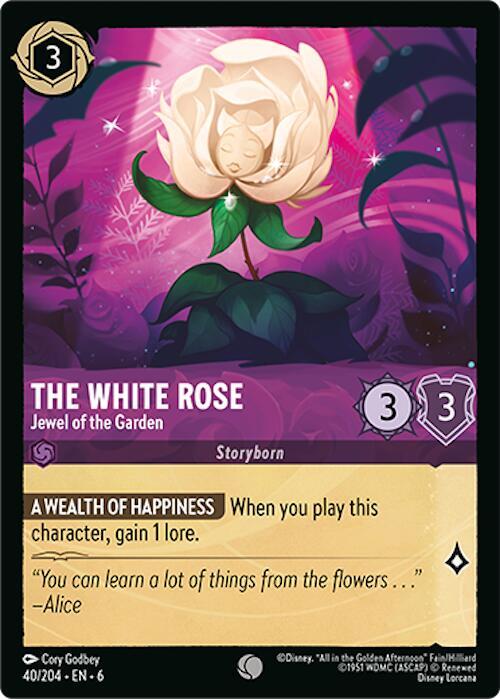 The White Rose - Jewel of the Garden 40/204 card from Azurite Sea