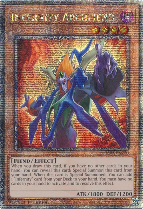 Infernity Archfiend (Quarter Century Secret Rare) RA03-EN220 card from Quarter Century Bonanza