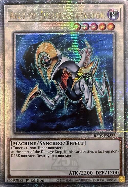 Ally of Justice Catastor (Quarter Century Secret Rare) RA03-EN222 card from Quarter Century Bonanza