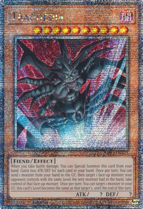 Tragoedia (Quarter Century Secret Rare) RA03-EN223 card from Quarter Century Bonanza