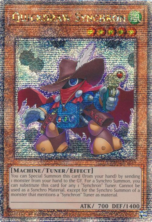 Quickdraw Synchron (Quarter Century Secret Rare) RA03-EN228 card from Quarter Century Bonanza