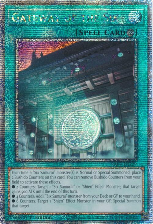 Gateway of the Six (Quarter Century Secret Rare) RA03-EN229 card from Quarter Century Bonanza