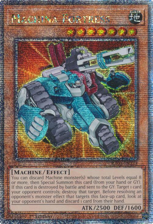 Machina Fortress (Quarter Century Secret Rare) RA03-EN233 card from Quarter Century Bonanza