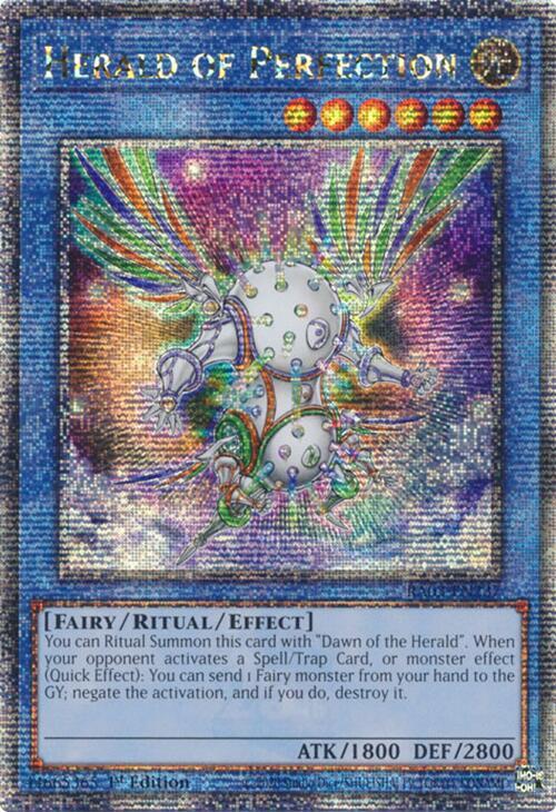 Herald of Perfection (Quarter Century Secret Rare) RA03-EN237 card from Quarter Century Bonanza
