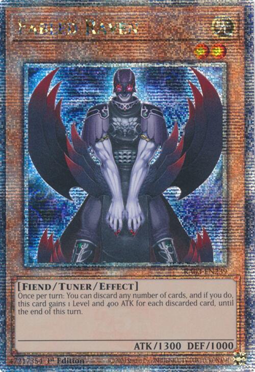 Fabled Raven (Quarter Century Secret Rare) RA03-EN239 card from Quarter Century Bonanza