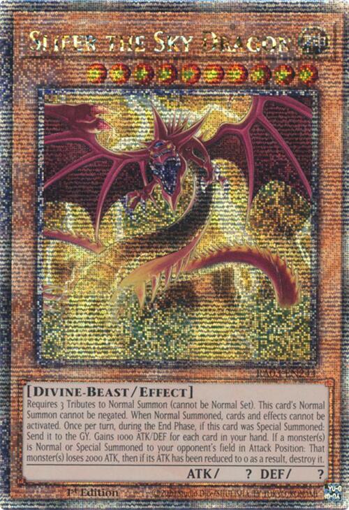 Slifer the Sky Dragon (Quarter Century Secret Rare) RA03-EN244 card from Quarter Century Bonanza