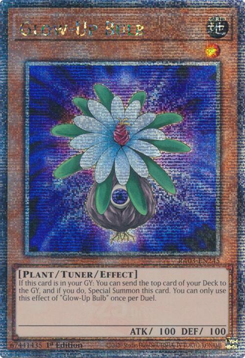 Glow-Up Bulb (Quarter Century Secret Rare) RA03-EN245 card from Quarter Century Bonanza