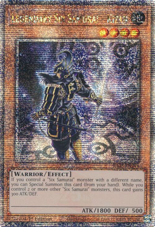 Legendary Six Samurai - Kizan (Quarter Century Secret Rare) RA03-EN249 card from Quarter Century Bonanza