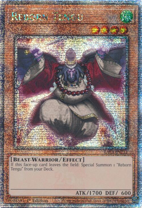 Reborn Tengu (Quarter Century Secret Rare) RA03-EN251 card from Quarter Century Bonanza