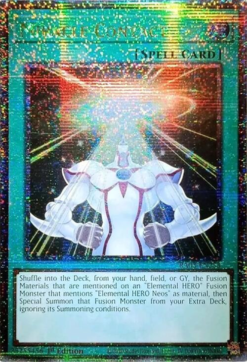 Miracle Contact (Quarter Century Secret Rare) RA03-EN253 card from Quarter Century Bonanza