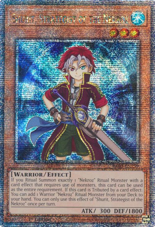Shurit, Strategist of the Nekroz (Quarter Century Secret Rare) RA03-EN259 card from Quarter Century Bonanza