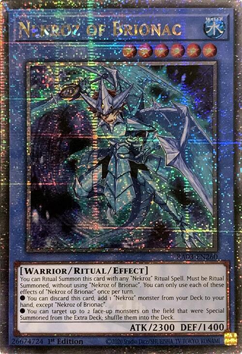 Nekroz of Brionac (Quarter Century Secret Rare) RA03-EN260 card from Quarter Century Bonanza