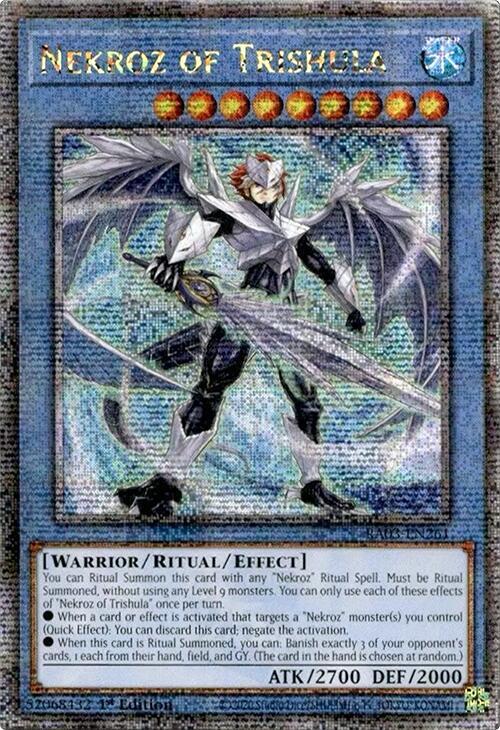 Nekroz of Trishula (Quarter Century Secret Rare) RA03-EN261 card from Quarter Century Bonanza