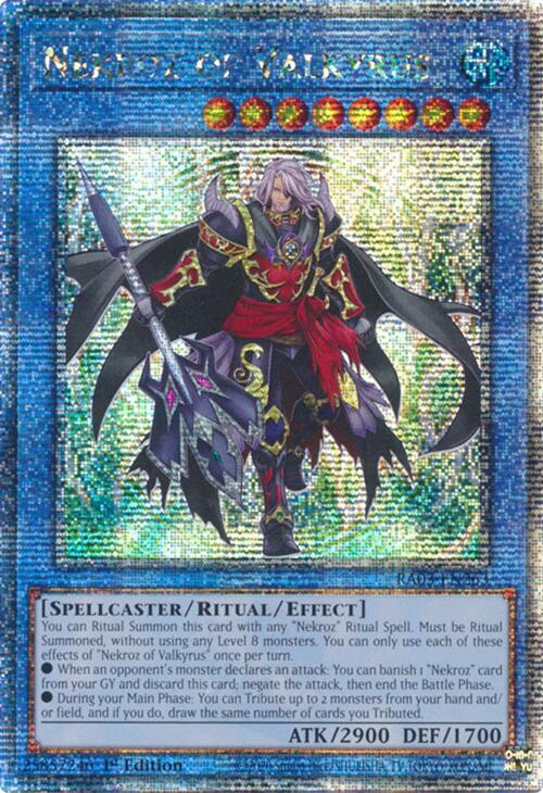 Nekroz of Valkyrus (Quarter Century Secret Rare) RA03-EN263 card from Quarter Century Bonanza