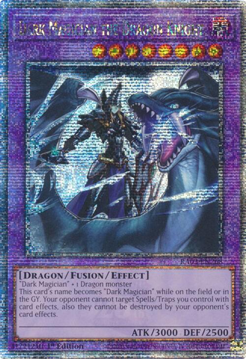 Dark Magician the Dragon Knight (Quarter Century Secret Rare) RA03-EN268 card from Quarter Century Bonanza