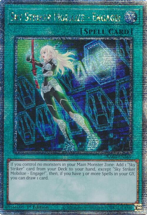 Sky Striker Mobilize - Engage! (Quarter Century Secret Rare) RA03-EN269 card from Quarter Century Bonanza